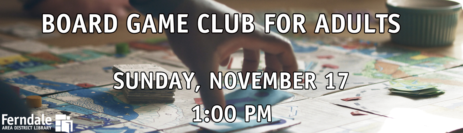 Board Game Club for Adults