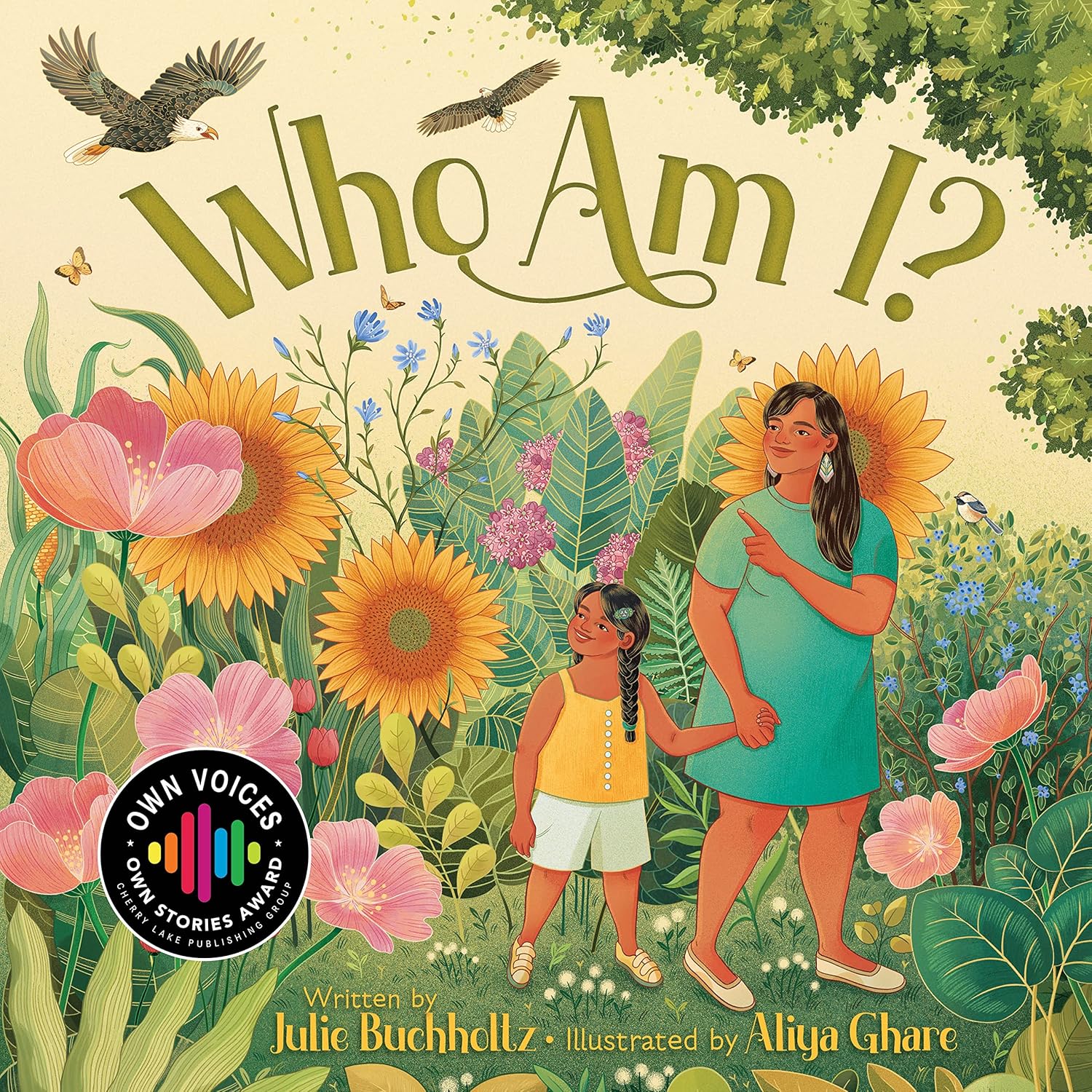 Book cover for "Who Am I?" by Julie Buchholtz, illustrated by Aliya Ghare