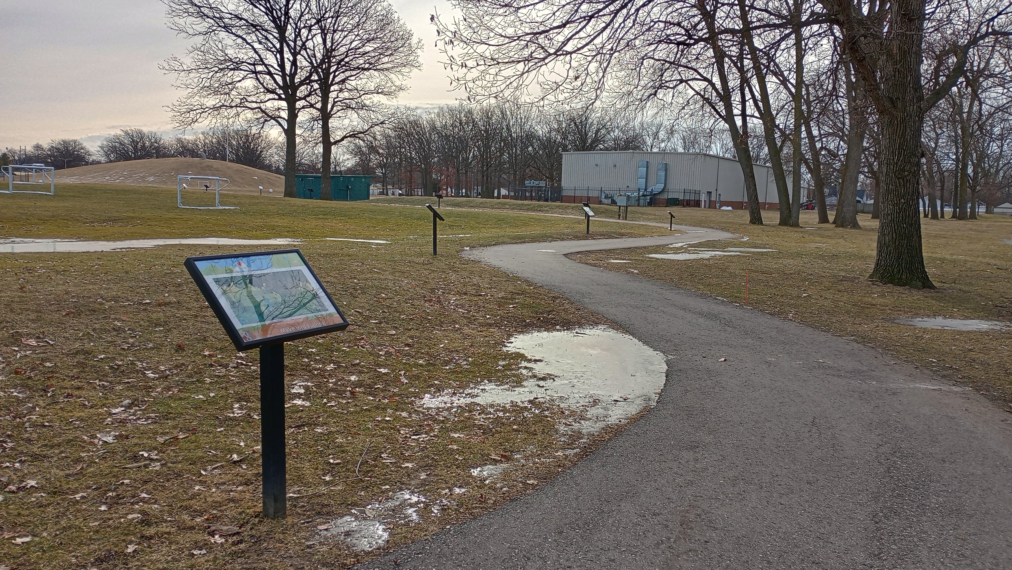 View of the Story Trail winding into the distance.