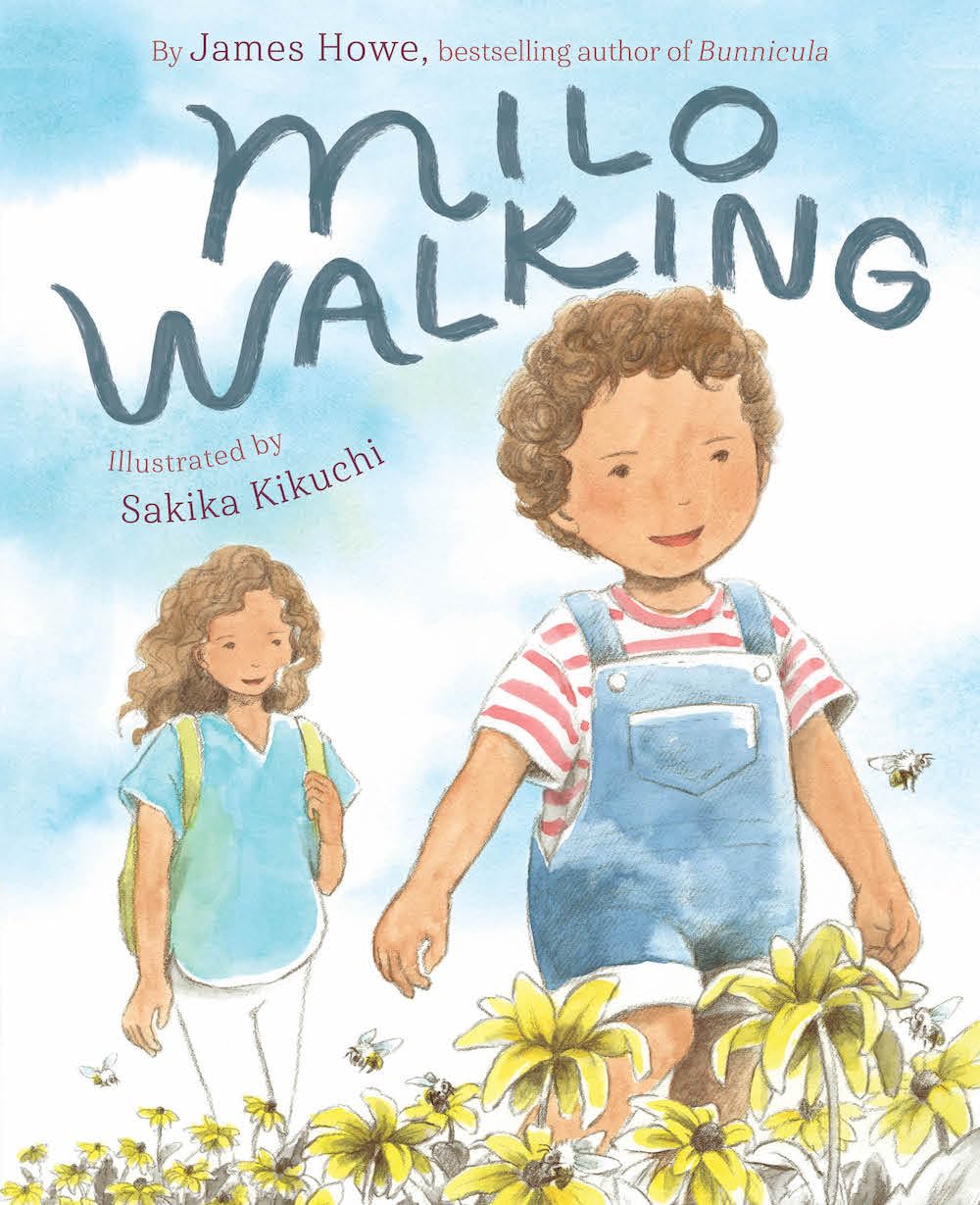 Book cover for "Milo Walking" by James Howe, illustrated by Sakika Kikuchi