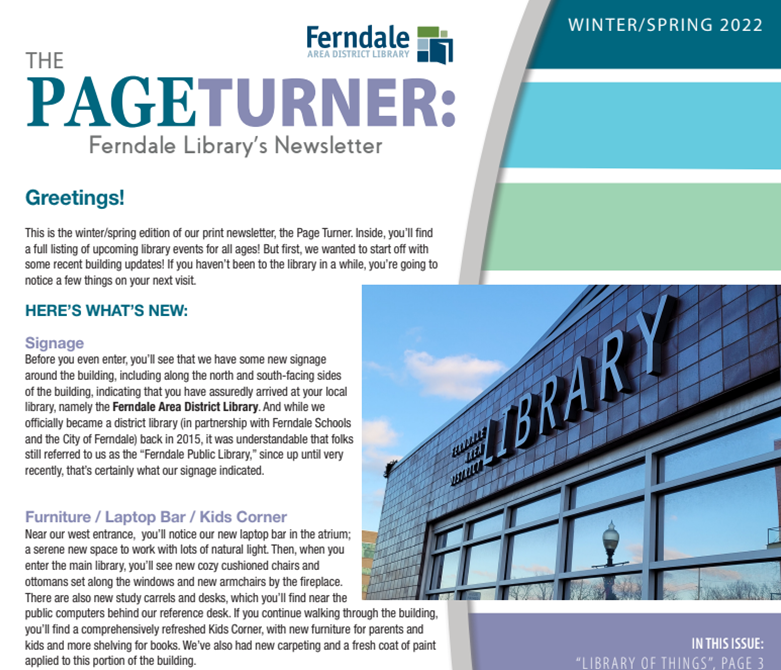 Winter-Spring Newsletter