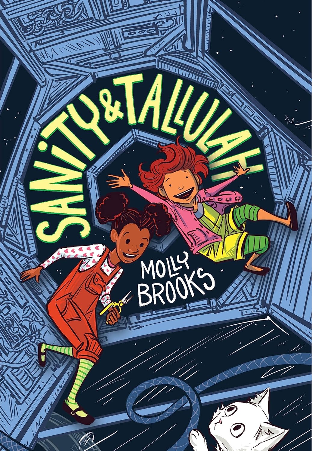 Book cover for "Sanity and Tallulah" by Molly Brooks