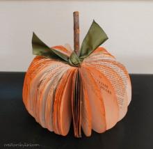 Pumpkin Pages: Upcycled Book Pumpkins